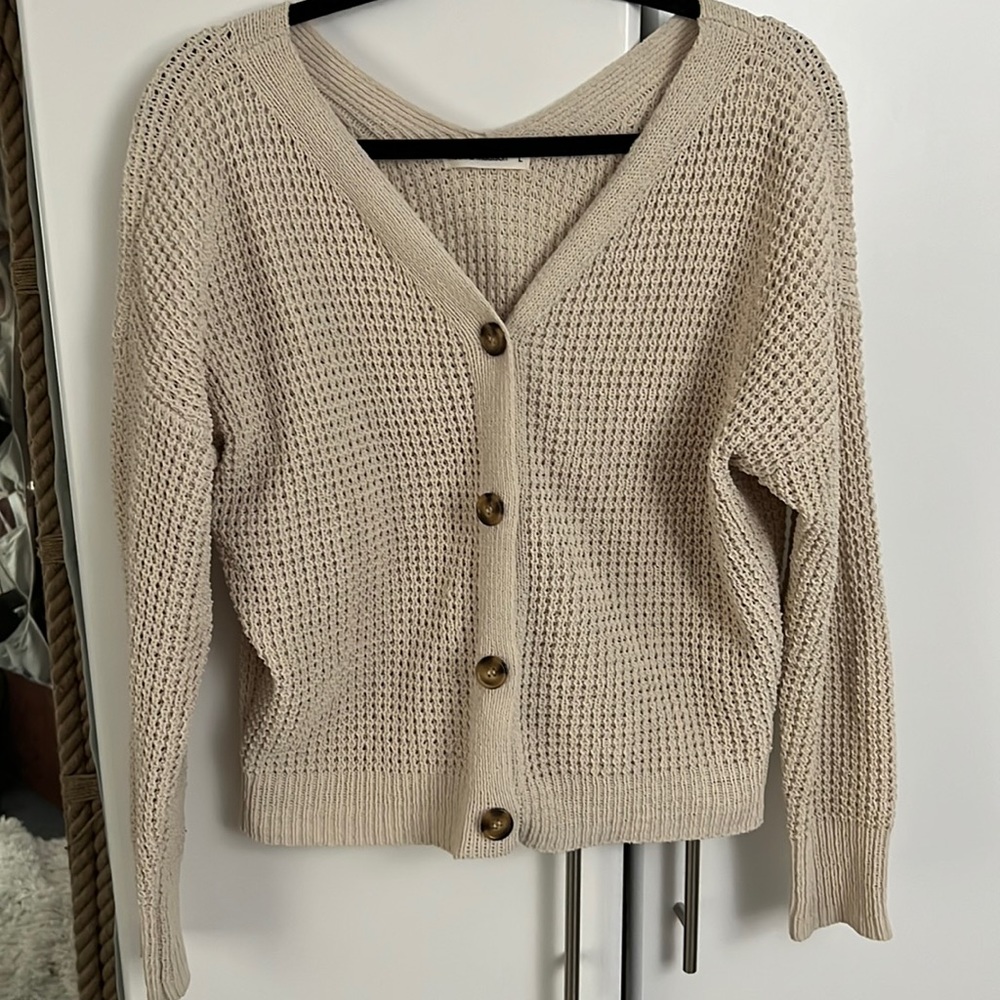 Cream cardigan
